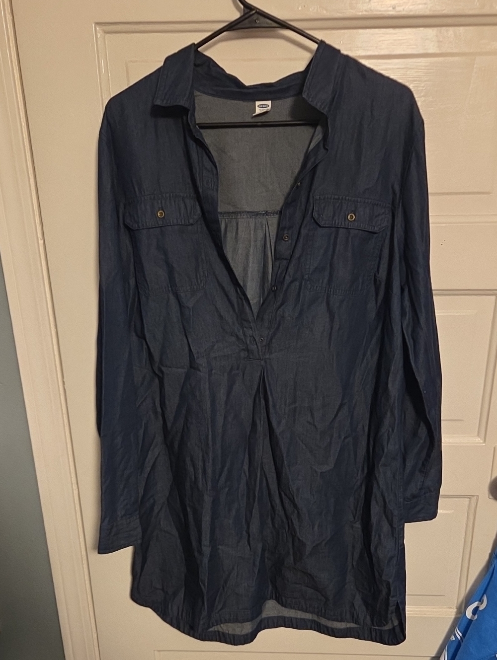 Old Navy Long-Sleeve Navy Shirt Dress